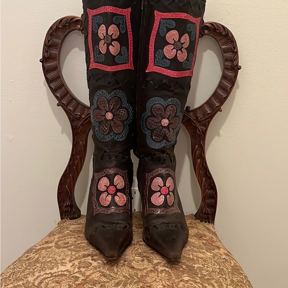 Gunmetal high heel boot - Picture 1 of 7